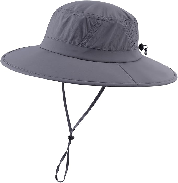Home Prefer UPF 50+ Sun Hats for Men Women Foldable Wide Brim Fishing Hat Quick Dry Summer Outdoor Garden Safari Bucket Hat