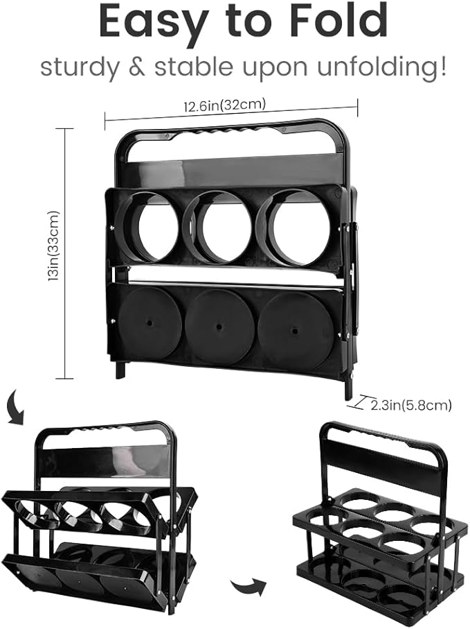 musbus Portable Drink Carrier Suitable for Food Delivery Drivers Accessories, Reusable Cup Holder Carrier with Handle,Perfect for Plastic Drink Holder take Out Cup Carriers for delivery
