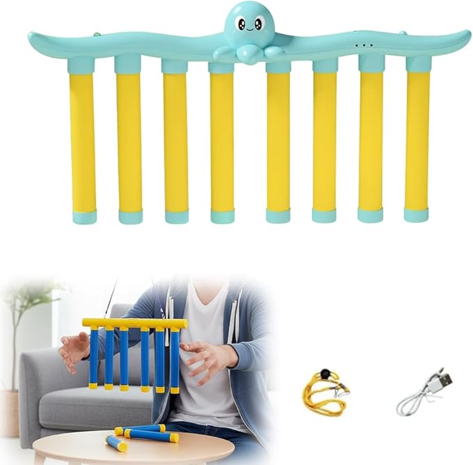 Reflective Drop Stick Challenge Game, 2026 New Hand Eye Coordination Reflex Training Toy, 3 Adjustable Speed Modes, Catching Sticks Game for All Ages (Green)