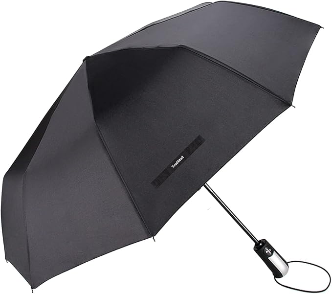 TradMall 3 Pack Travel Umbrella Windproof Portable 46/56 Inches Large Canopy Auto Open & Close