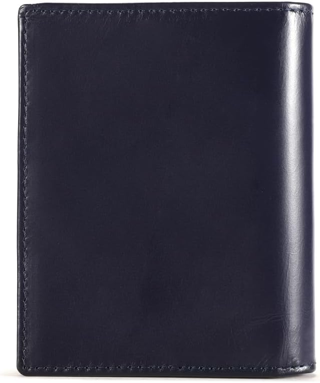 LEBULLBRO Genuine Leather Bifold Wallet RFID Blocking Wallet Large Capacity Purse Credit Card Holder for Men with 15 Card Slots (Navy)