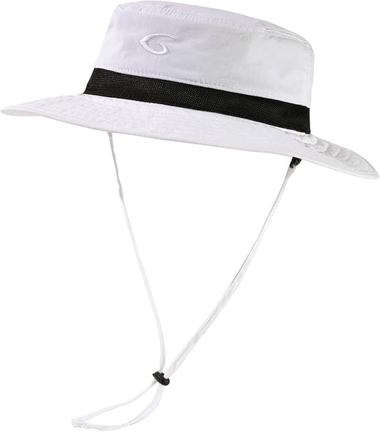 Oversized XL XXL Waterproof Sun Hat for Big Heads Mesh Bucket Hat Wide Brim Adjustable Packable Hiking Beach Fishing