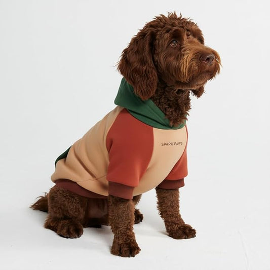 Spark Paws Dog Hoodie – Premium Dog Sweater for Small, Medium, and Large Dogs | Warm Outfits for French Bulldogs, Pitbull, Puppy, Winter Jacket Alternative - Ranger - 2XL