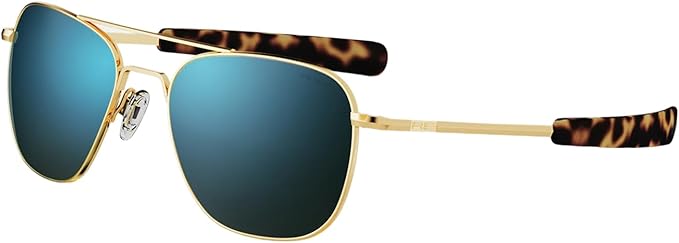 Randolph Eyewear Aviator Sunglasses for Men & Women – Non-Polarized & Polarized Lenses, 23k Gold UV Protection Sunglasses