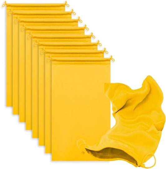 Microfiber Drawstring Bags, Multi-Size Soft Protective Pouches for Shoes, Ski Goggles, Sunglasses, Handbags & Camera Lenses