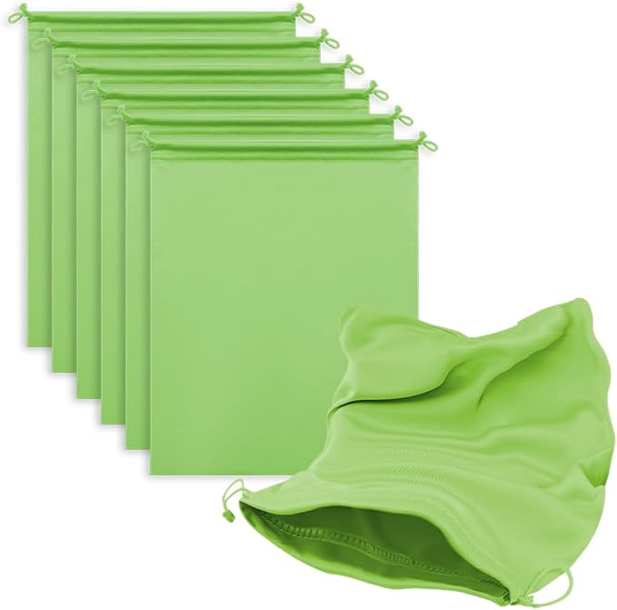 Microfiber Drawstring Bags, Multi-Size Soft Protective Pouches for Shoes, Ski Goggles, Sunglasses, Handbags & Camera Lenses