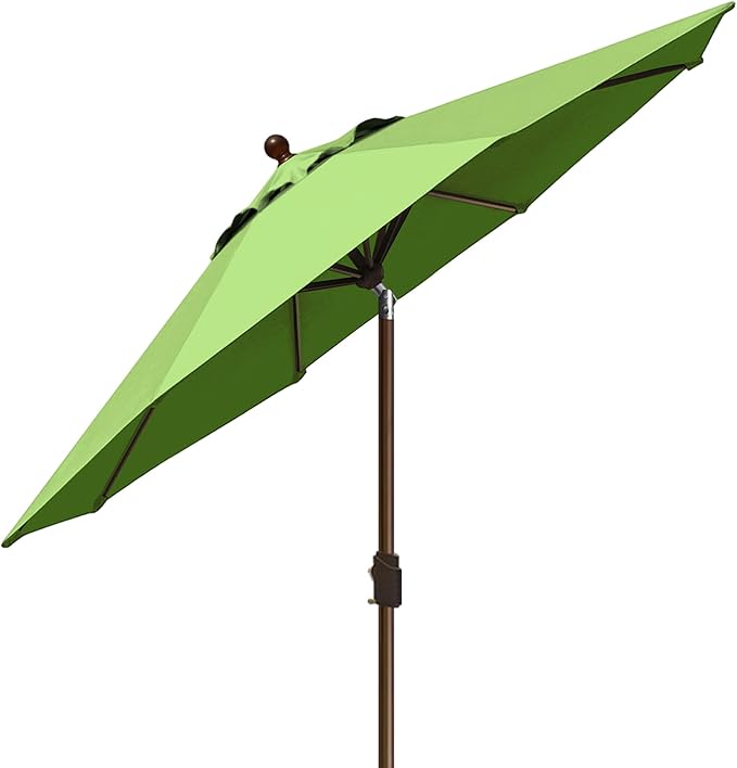 EliteShade USA 10-Year-Non-Fading 9Ft Market Umbrella Patio Umbrella Outdoor Table Umbrella with Ventilation, Macaw Green