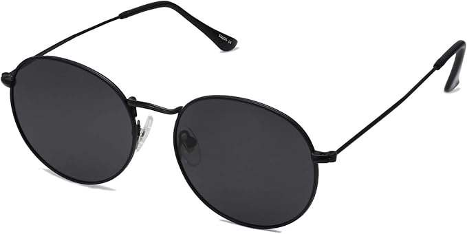 SOJOS Small Round Polarized Sunglasses for Women Men Classic Vintage Retro Shades UV400 SJ1014