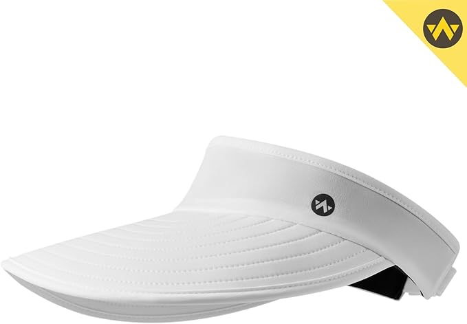WANDER Sun Visor Hats for Women Wide Brim UV Protection Adjustable Large Golf Beach Cap Packable Travel Sport Visor