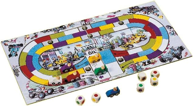 HABA Monza - Car Racing Games & Beginner's Board Game, Engaging Family Games for Kids and Adults Ages 5+ (Made in Germany)