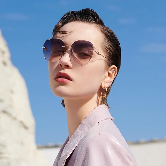 BOLON Women Lady Elegant Oversized Trendy Sunglasses, Exclusive Eyewear Brand of EssilorLuxottica