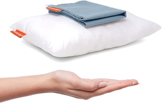 Pipsqueak Pillow - Small, Mini, Tiny - 11 x 7 in - Perfect for Travel, Cars, Airplanes, Camping, Dogs, Toddlers, Kids, Lumbar, Knees and Neck - Ages 2 Yrs and Up