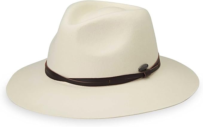 Wallaroo Hat Company Women’s Petite Aspen Fedora – UPF 50+, UV Sun Protection Hat, Packable Design, Adjustable, Small Size
