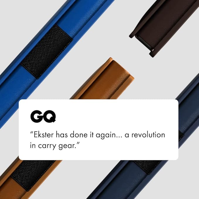 Ekster Men's Wallet PRO | RFID Blocking Parliament Leather Minimalist Wallet | Holds 14 Cards & Cash | Slim Cardholder for Men w/Push Button Designed for Quick Card Access | Black