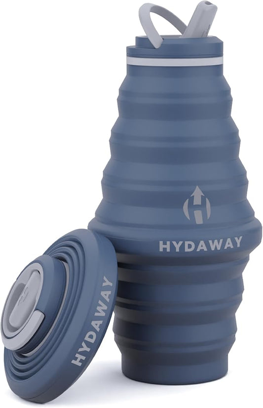 HYDAWAY 25oz Collapsible Water Bottle - BPA-Free, Leakproof, Lightweight, and Space-Saving - Perfect for Hiking, Travel, and All-Day Hydration
