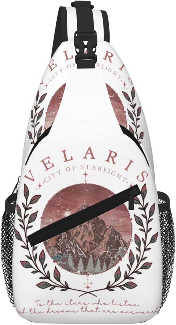 Velaris City Of Starlight Crossbody Bag Trendy Sling Bag Bakpack Casual Chest Bags Daypack For Hiking Walking Travel Running(2)