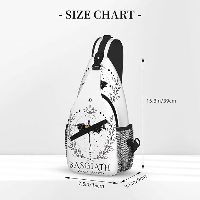 Fourth Dragon Wing Crossbody Bag Trendy Sling Bag Bakpack Casual Chest Bags Daypack For Hiking Walking Travel Running(4)