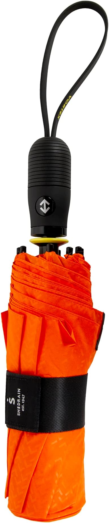 ShedRain Vortex V2 Automatic Compact Folding Windproof Travel Umbrella – Rain & Windproof Vented Double Canopy – Protect from Rain, Sun & Wind - Wind Tunnel Tested to 75 mph