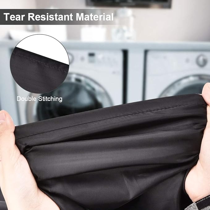 2 Pack Heavy Duty Large Laundry Bag 28x45 inch Extra Hamper Bag Dirty Clothes Organizer Drawstring Cloth Laundry Bag for Travel Camp Home College Dorm Black