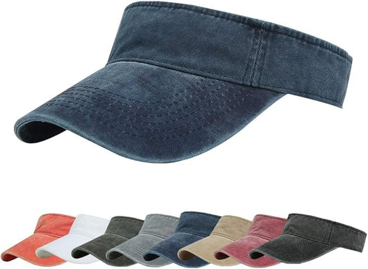 Sport Sun Visor Hats Cotton Ball Caps Empty Top Baseball Sun Cap for Men Women