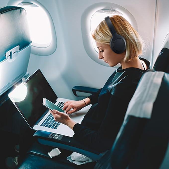 PHILIPS H8506 Over-Ear Wireless Headphones with Noise Canceling Pro (ANC) and Multipoint Bluetooth Connection, 60 Hours Playtime, (TAH8506BK/00),Black