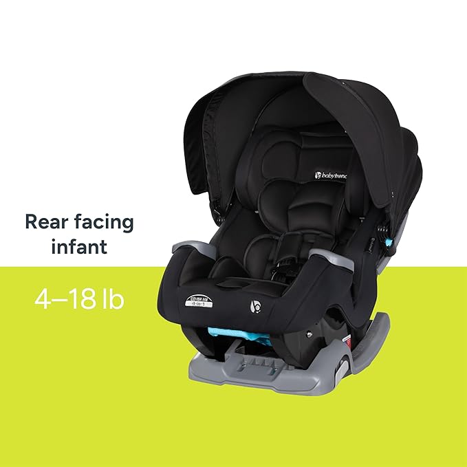 Baby Trend Cover Me™ 4-in-1 Convertible Car Seat, Midnight Black