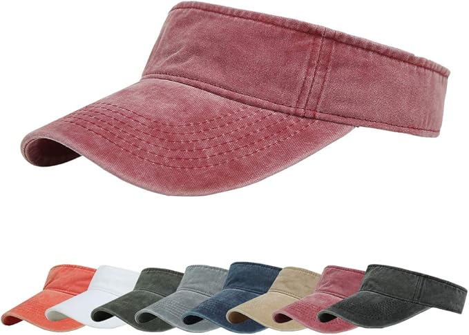 Sport Sun Visor Hats Cotton Ball Caps Empty Top Baseball Sun Cap for Men Women