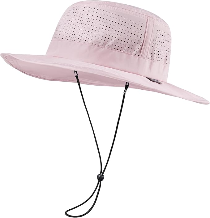 UPF 50+ Bucket Sun Hat with Laser Perforated Mesh Cooling Adjustable Breathable Lightweight for Outdoor Men Women