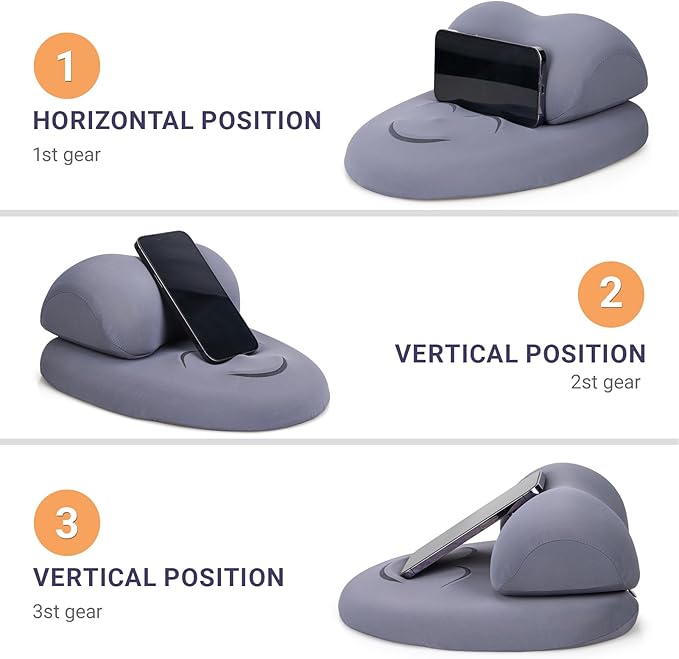Momykids Neck & Hand Pillow | Soft Phone Holder for Bed, Arm Pillow for Side Sleeping While Using Phone, Neck and Arm Support
