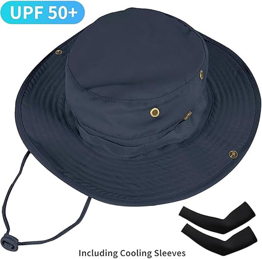 Sun Hats for Men Women Bucket Hat UPF 50+ Boonie Hat Foldable UV Protection Hiking Beach Fishing Summer Safari
