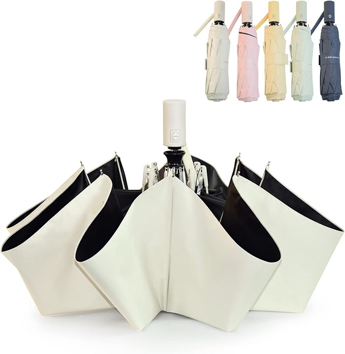 SY COMPACT Umbrella Automatic Travel Waterproof Light Folding Umbrellas Easy Carry for Women and Men
