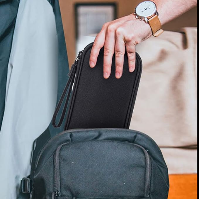 Electronics Accessories Bag / Electronic Organizer Case, Durable Small Electronics Accessories Storage Bag for Various USB, Cables, Hard Drive, Phone, Cords and Power Travel Gadget Carry Bag, Black