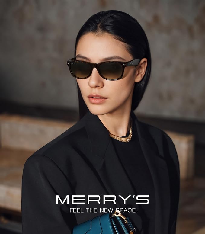 MERRY'S Polarized Unisex Shades Sunglasses for Men and Women Vintage Polarized Sun Glasses Mirror Lens