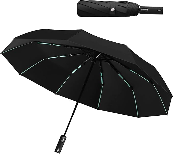 Compact Umbrella for Travel – Windproof & Waterproof Umbrella – Durable Umbrellas for Rain for Men & Women