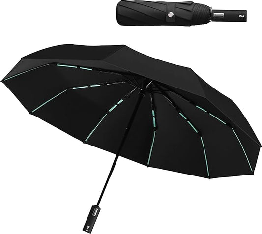 Compact Umbrella for Travel – Windproof & Waterproof Umbrella – Durable Umbrellas for Rain for Men & Women