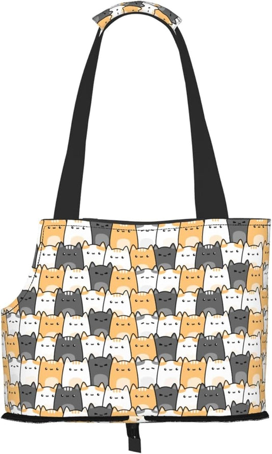 OEDTF Dog Purse Carrier with Safety Buckle, Dog Sling for Puppy and Cats Breathable Waterproof Wear-Resistant Foldable