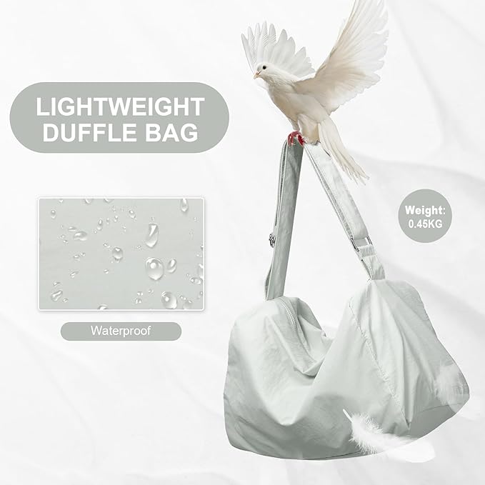 Small Gym Bag with Shoe Compartment, Workout Sport Duffle Bag for Women Travel, Waterproof Shoulder Overnight Bags Lightweight Carry on Tote Bags for Swim, Yoga, Dance