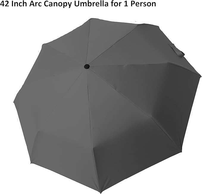 BAODINI Small UV Protection Travel Umbrella Compact for Rain and Sun UPF 50+ Windproof Portable 42 inch Umbrella for Women and Men
