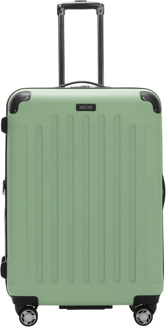 Kenneth Cole REACTION Renegade Luggage Expandable 8-Wheel Spinner Lightweight Hardside Suitcase, Seafoam, 28-Inch Checked