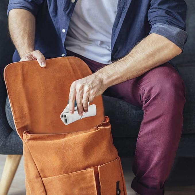 E-Senior Collapsible Water Bottle BPA Free - 20 oz Foldable Water Bottle for Travel Sports Bottles with Triple Leak Proof Lightweight (Grey)