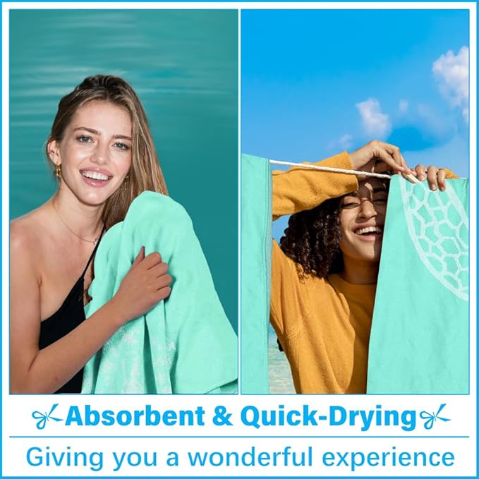 Thin Turkish Beach Towel Lightweight Soft Cotton Extra Large XL Oversized Sand Free Sandproof Absorbent Quick Dry Towels Cloud Bath Pool Travel Compact Essentials Accessories for Adult Gifts