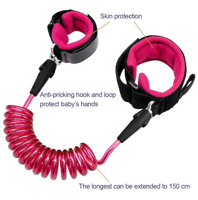 Blisstime Anti Lost Wrist Link Safety Wrist Link for Toddlers, Babies & Kids