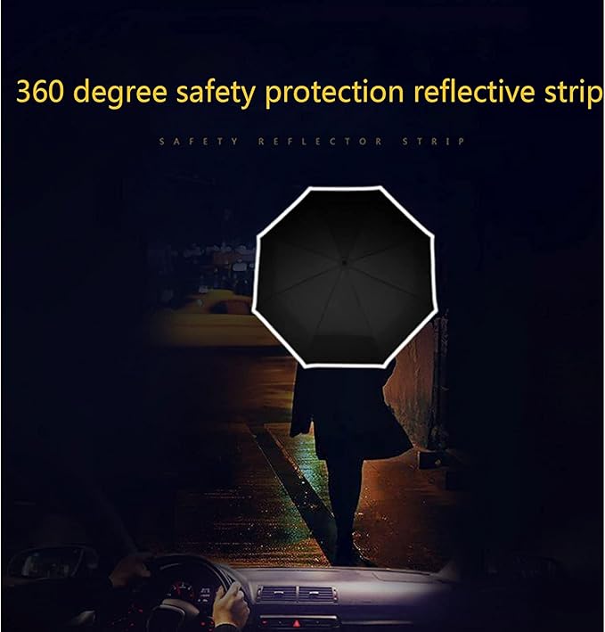 MRTLLOA 42/49 Inch Compact Windproof Travel Umbrella for Rain, Lightweight, Portable, Automatic, Strong, Waterproof Folding Umbrellas for Women, Men and Teenagers