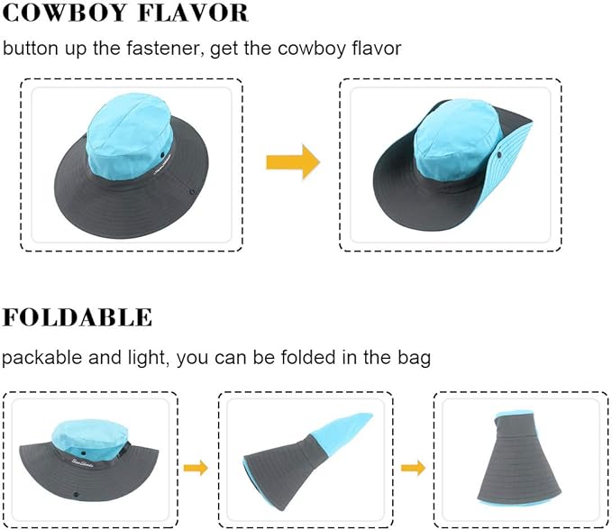 Sun Hats for Women Beach Hat Ponytail Hat Womens Sun Hat with UV Protection Wide Brim