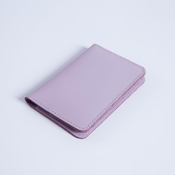 INCARNE US Passport Cover Clear - Travel Passport Wallet - Leather Passport Holder for Women Men Family with Card Slots & Note Compartmen - Sleeve Protector - Genuine Leather - Classic Fuchsia