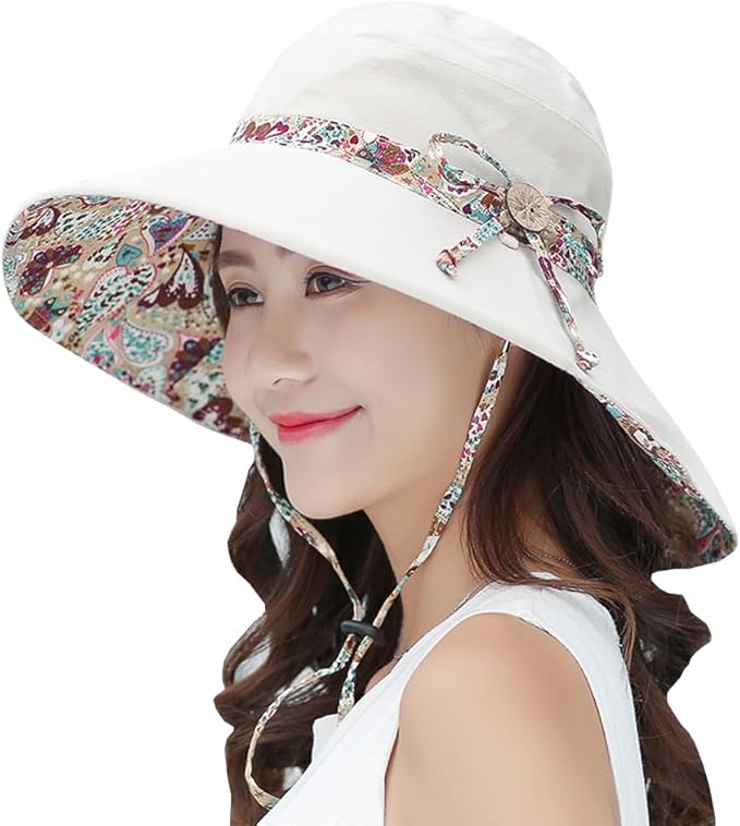 Outdoor UV Sun Protection Waterproof Breathable Face Neck Flap Cover Folding Sun Hat for Men/Women