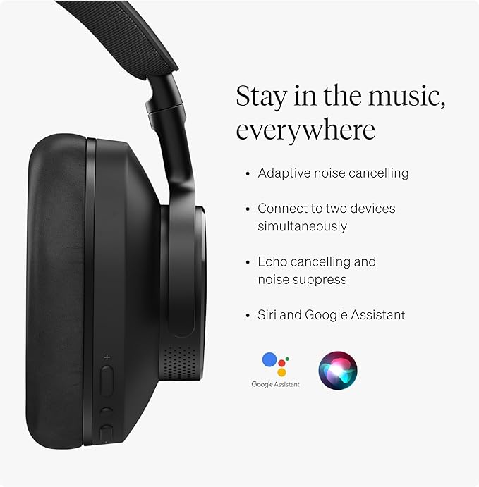 Cambridge Audio Melomania P100 SE Headphones - Bluetooth, Active Noise Cancelling with Hi-Fi Sound, 100 Hour Playback with User Replaceable Battery, Gaming Mode and Carry Case - Black