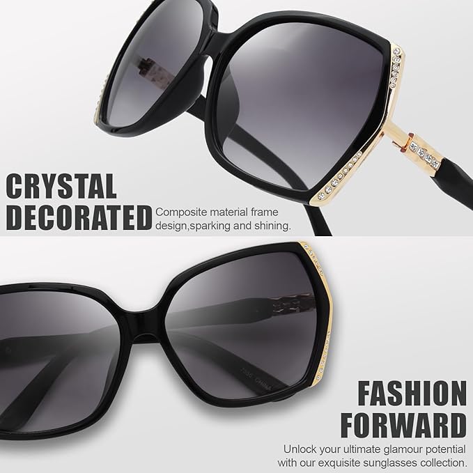 The Fresh Classic Crystal Elegant Women Beauty Design Sunglasses Gift Box