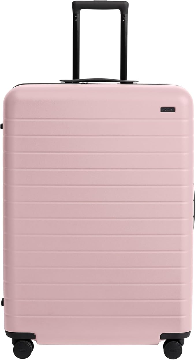 Away Large Checked Luggage, 29 Inch Hardside Suitcase with Spinner Wheels, Lightweight & Durable, TSA Lock, Blush Pink