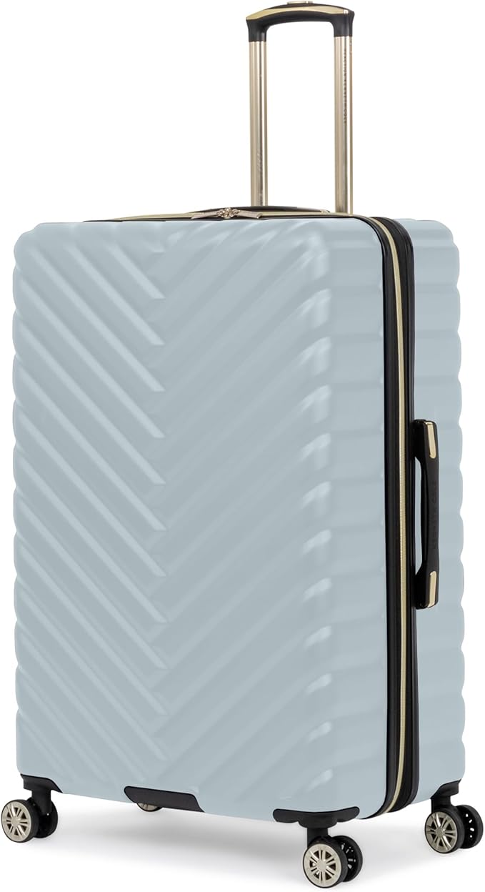 Kenneth Cole REACTION Women's Madison Square Hardside Chevron Expandable Luggage, Slate, 28-Inch Checked